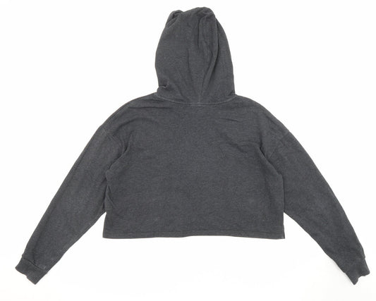 Womens UK Size L Divided by H&M Grey Pullover Hoodie