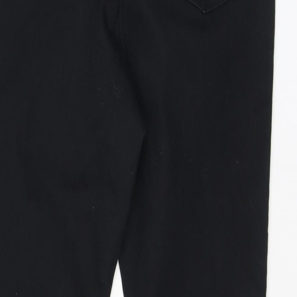 Womens UK Size 12 Papaya Regular Fit Skinny Black Jeans