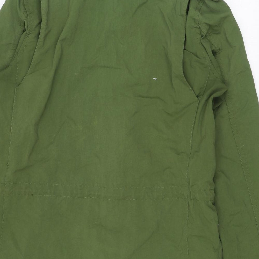 Mens UK Size M Heritage Green Overcoat