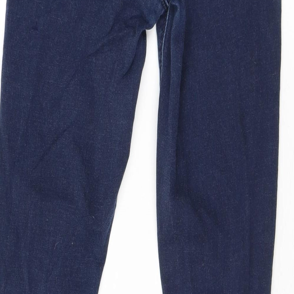 Topshop Womens Blue Cotton Skinny Jeans Size 26 L30 in Regular Zip