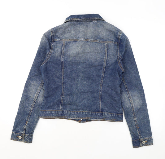 F&F Womens Blue Jacket Size 8 Button