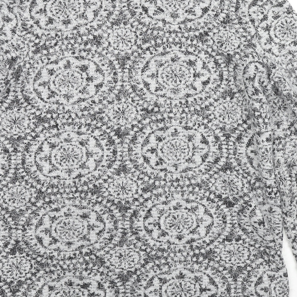 Womens UK Size 16 Betty Barclay Grey Cardigan Jumper