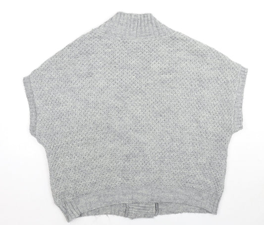 Womens UK Size M Wallis Grey Cardigan Jumper