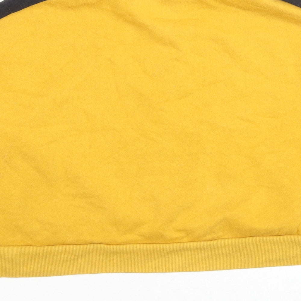 Womens UK Size S Divided by H&M Yellow Pullover Sweatshirt