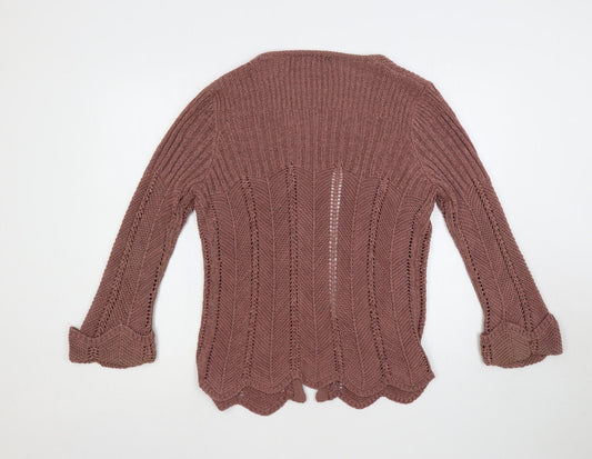 Womens UK Size M Alexara Pink Cardigan Jumper