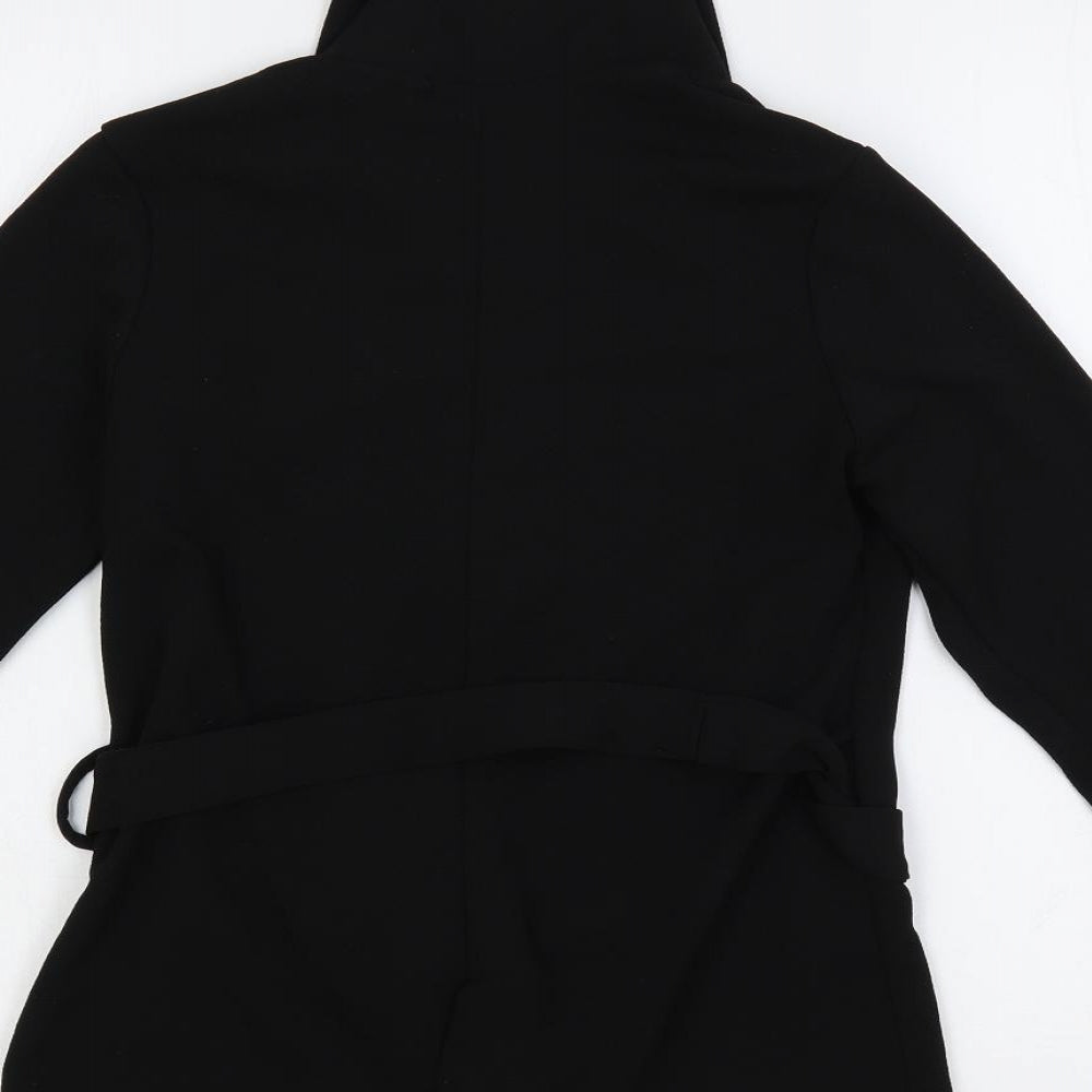 Womens UK Size 10 PRETTYLITTLETHING Black Basic Blouse