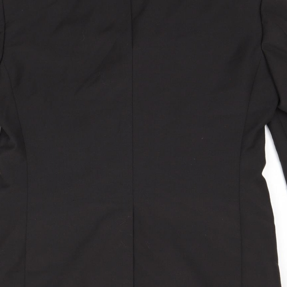 Mens UK Size 38 Topman Regular Black Suit Jacket