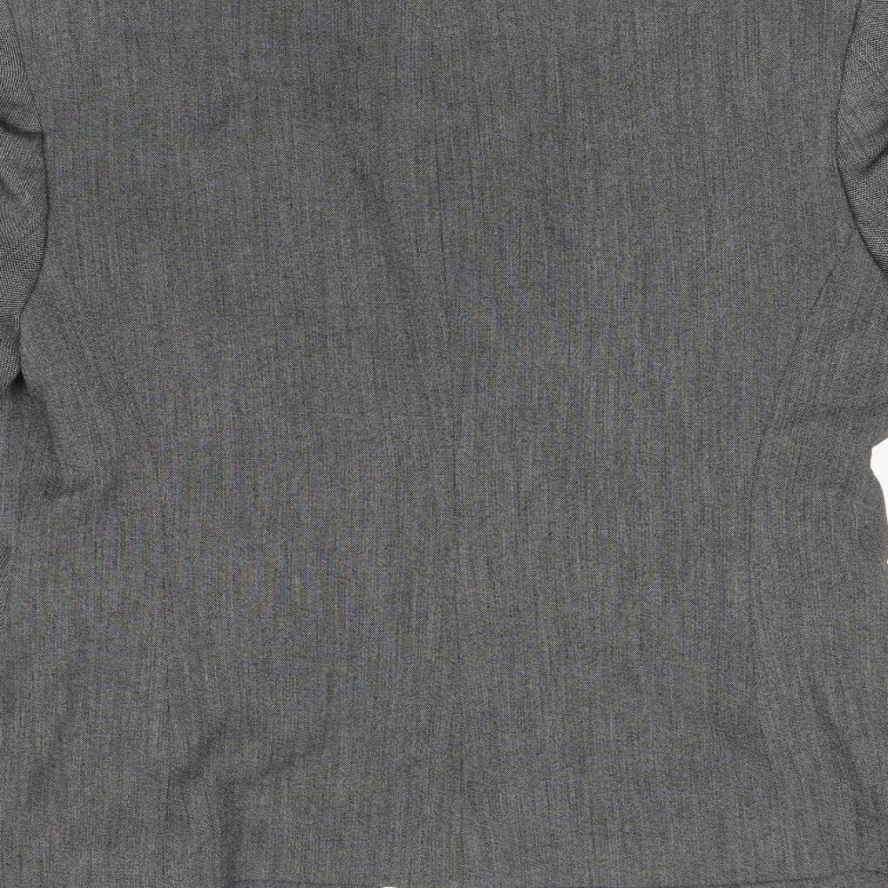 BHS Womens Grey Polyester Jacket Suit Jacket Size 12
