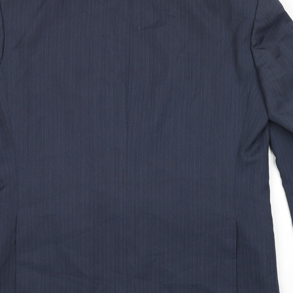 Mens UK Size 38 Greenwoods Regular Blue Suit Jacket