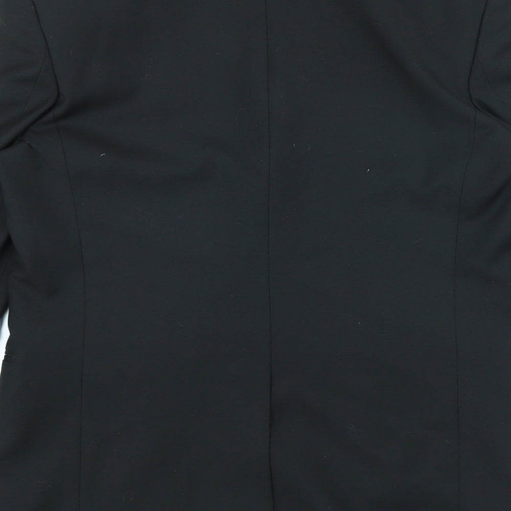 Cavaldi Mens Black Polyester Jacket Suit Jacket Size 38 Regular