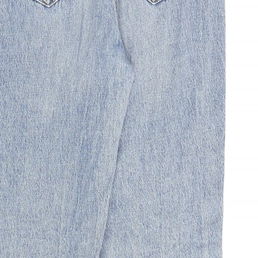 Garage Denim Womens Blue Cotton Straight Jeans Size 28 in L31 in Regular Zip