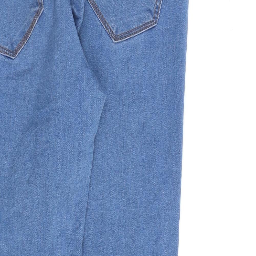 Denim & Co. Womens Blue Cotton Jegging Jeans Size 8 L26 in Relaxed