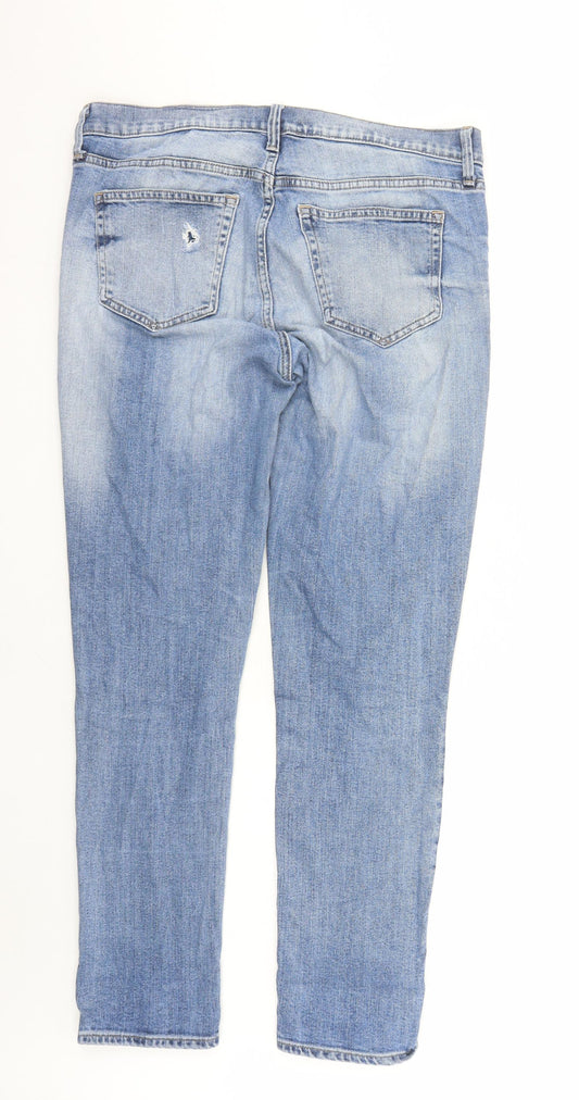 Gap Mens Blue Cotton Straight Jeans Size 36 in L31 in Regular Zip