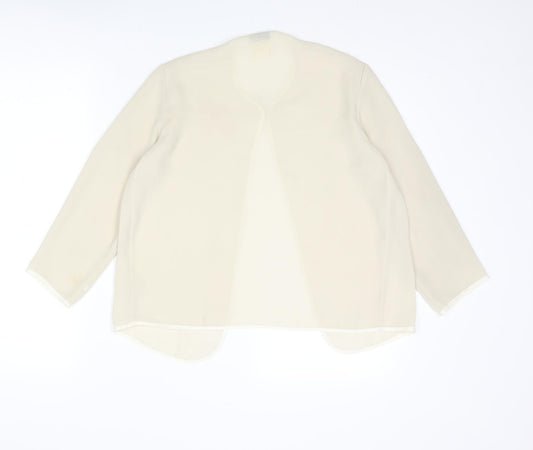 Womens UK Size 10 Bellino Beige Basic Blouse