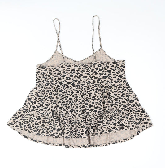 Womens UK Size 8 New Look Beige Camisole Tank