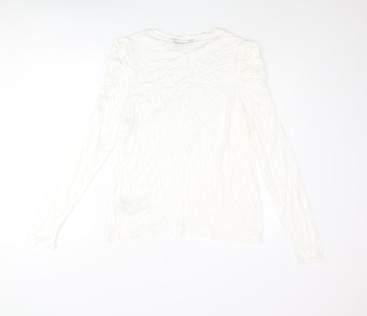Womens UK Size 16 Marks and Spencer Ivory Basic Blouse