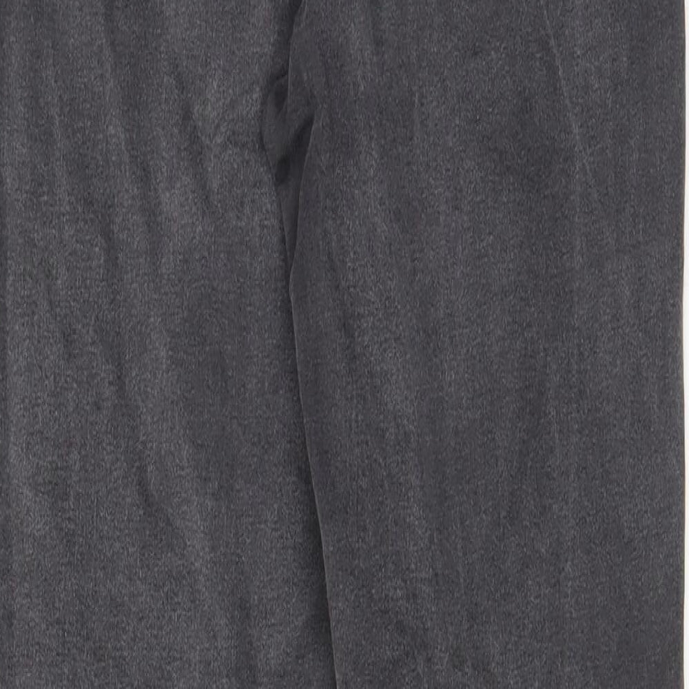 Denim & Co. Womens Grey Cotton Skinny Jeans Size 14 L29 in Regular Zip - Pockets