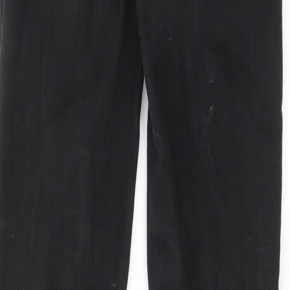 Denim & Co. Womens Black Cotton Skinny Jeans Size 10 L31 in Regular Zip - Pockets, Belt Loops