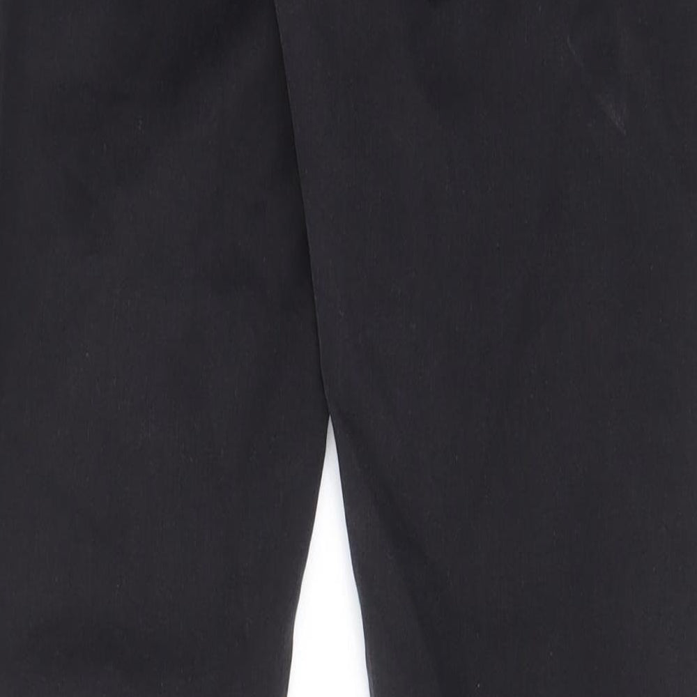Brand and care label for Denim & Co. women’s black cotton skinny jeans, size UK 10 regular zip - pockets, belt loops
