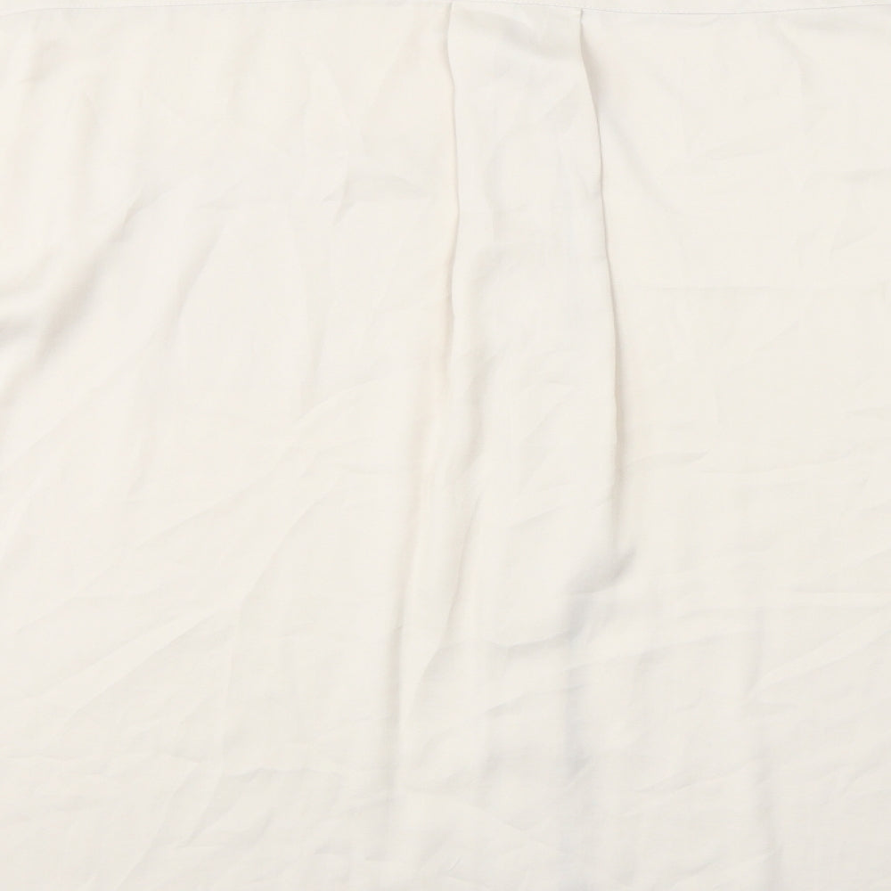 Womens UK Size M Monki Ivory Basic Button-Up