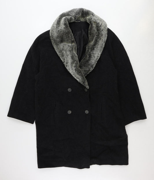 Womens UK Size 12 St Michael Grey Overcoat