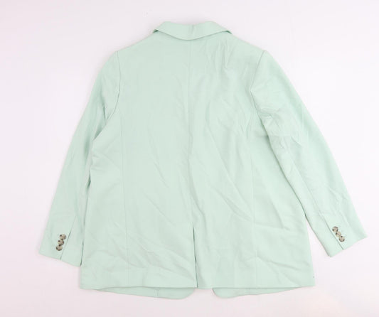 Marks and Spencer Womens Green Polyester Jacket Suit Jacket Size 18