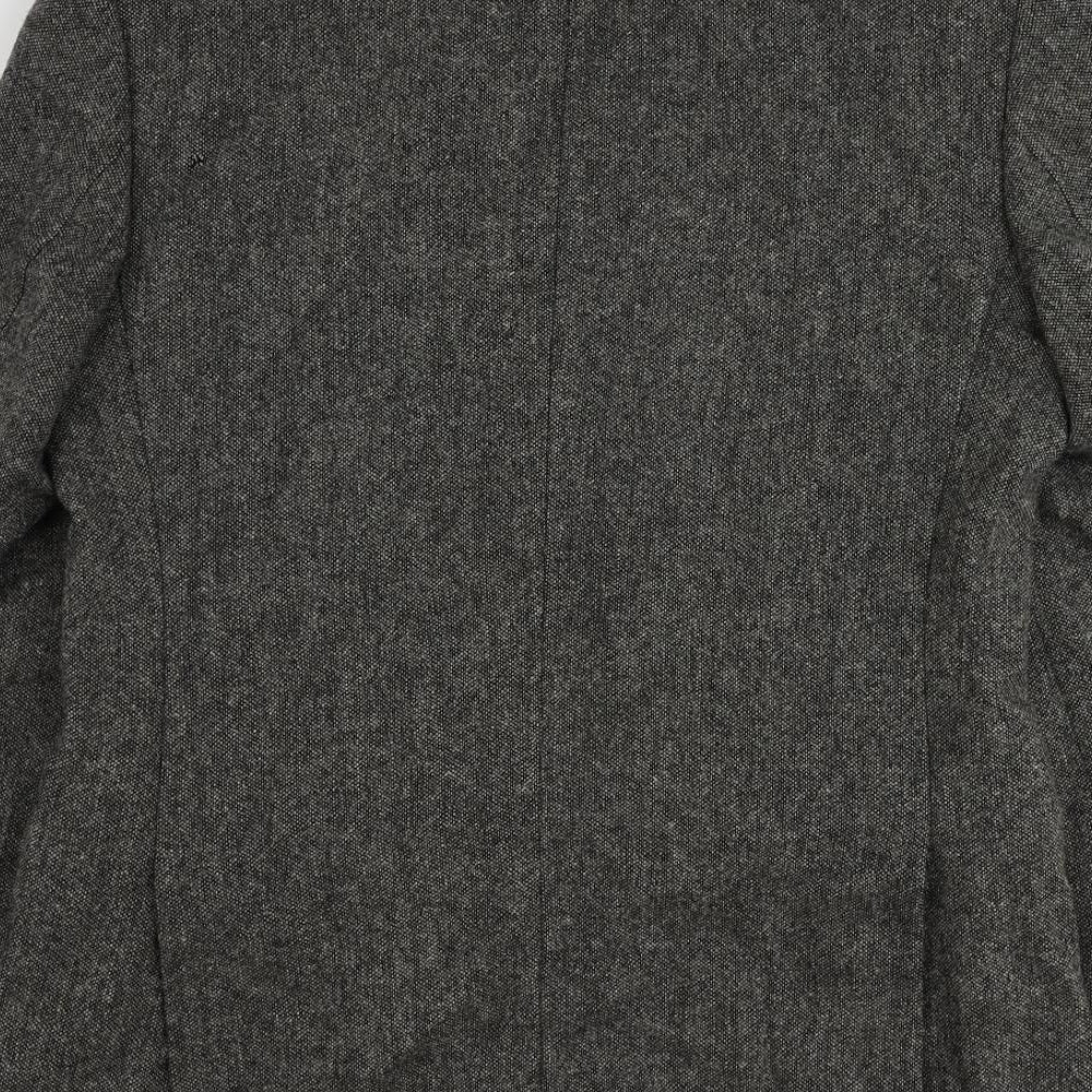 Mens UK Size 38 Racing Green Regular Grey Suit Jacket