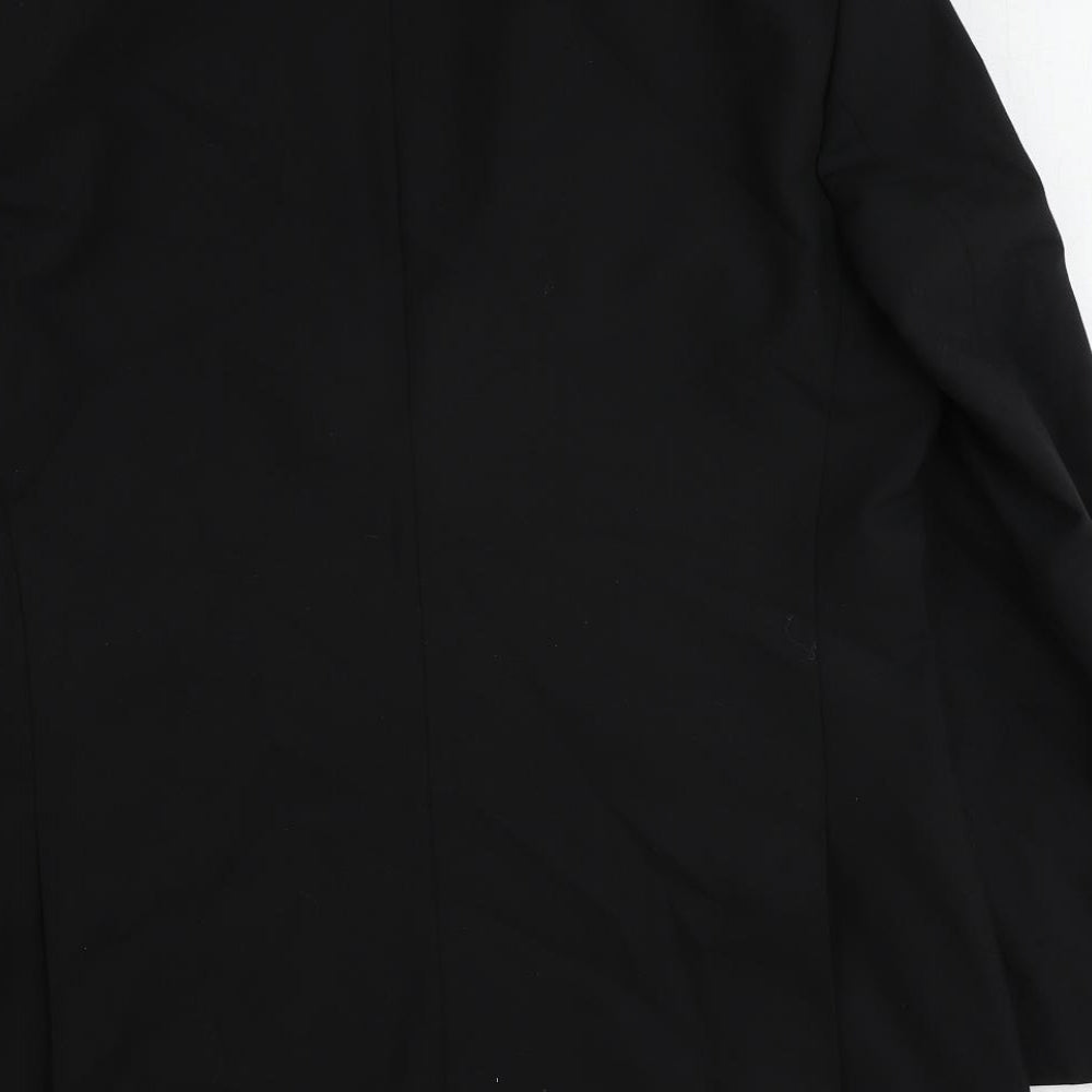 Mens UK Size 40 Racing Green Regular Black Suit Tuxedo