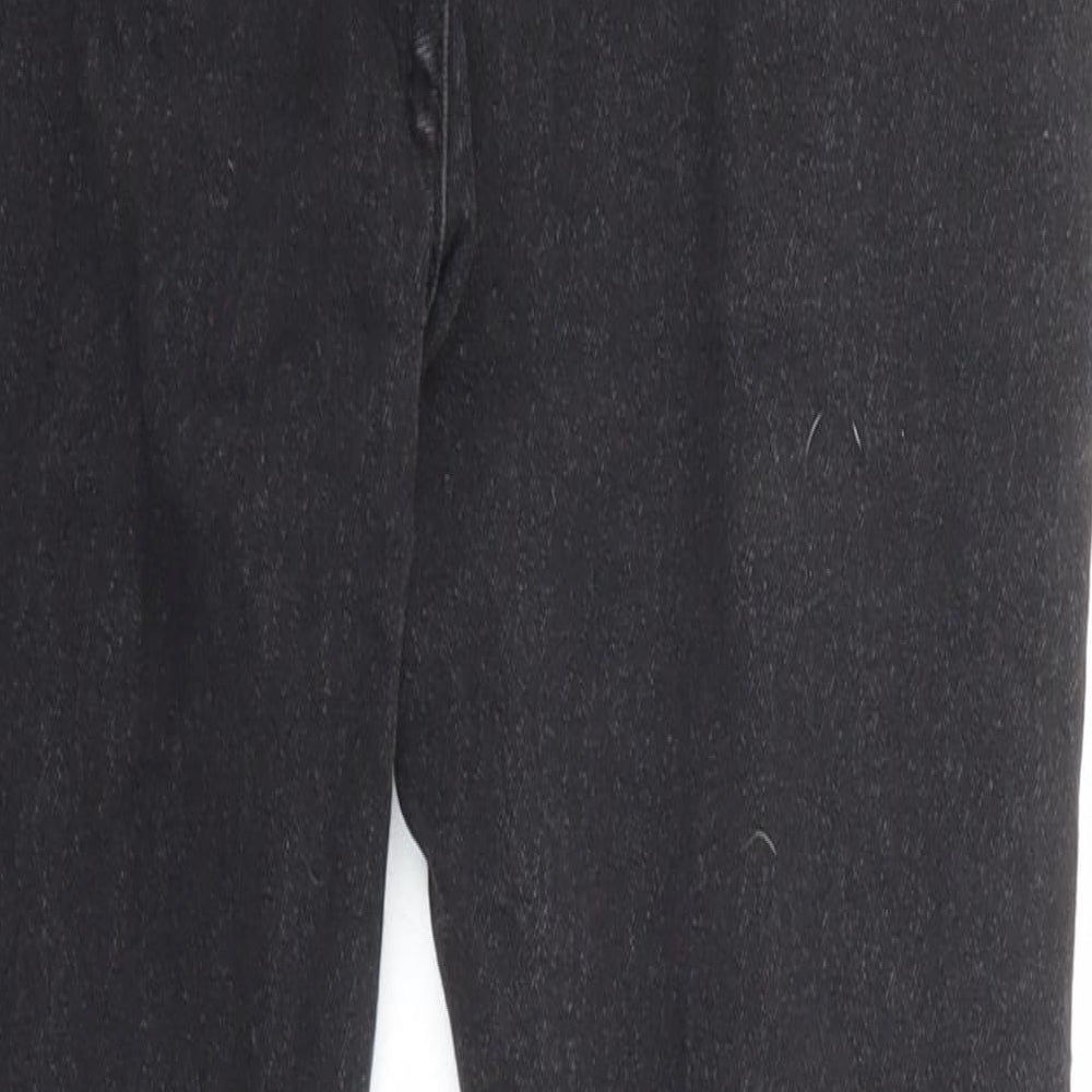 Boohoo Womens Black Cotton Skinny Jeans Size 10 L24 in Regular Zip - Pockets