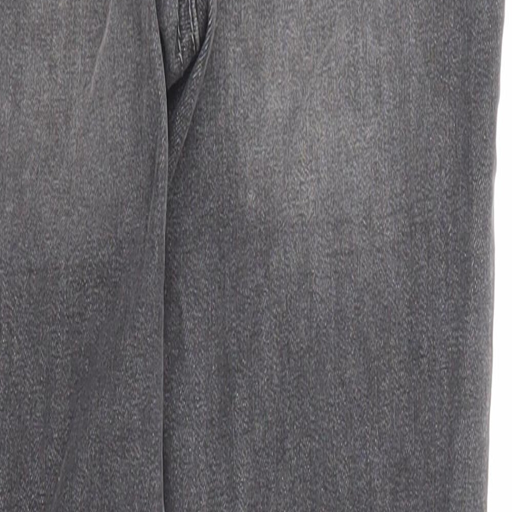 Rockstar Girls Black Cotton Skinny Jeans Size 9 Years L22 in Regular Zip - Pockets