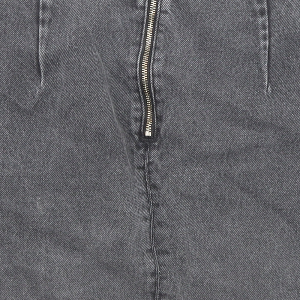Womens UK Size 8 Topshop A-Line Denim Skirt