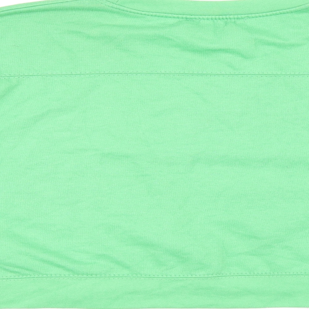 Zara Womens Green Polyester Pullover Sweatshirt Size S Pullover