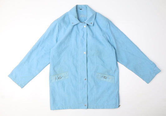 Womens UK Size 12 Finesse Blue Parka Coat