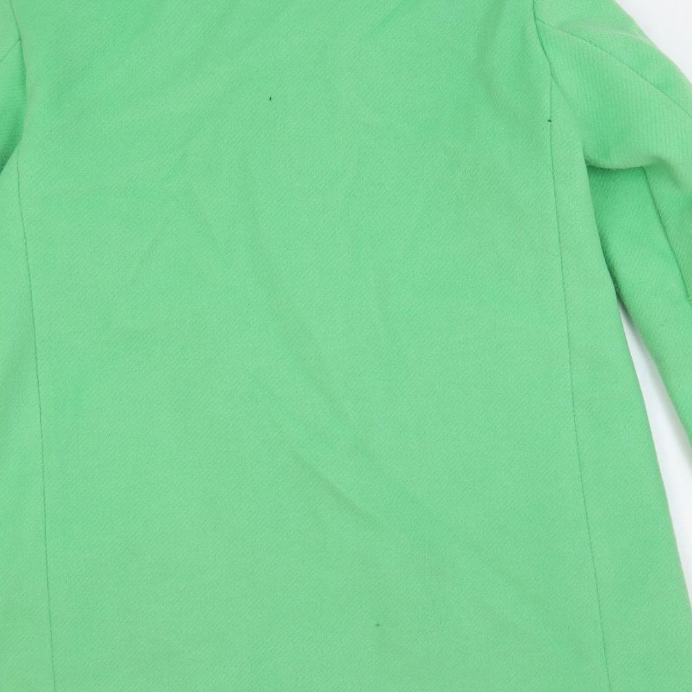 Womens UK Size 12 Marks and Spencer Green Overcoat