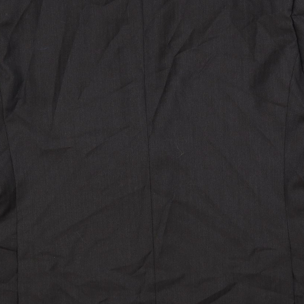 Autograph Mens Grey Striped Wool Jacket Suit Jacket Size 46 Regular