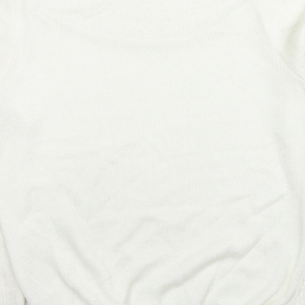 Womens UK Size S Classics White Pullover Jumper