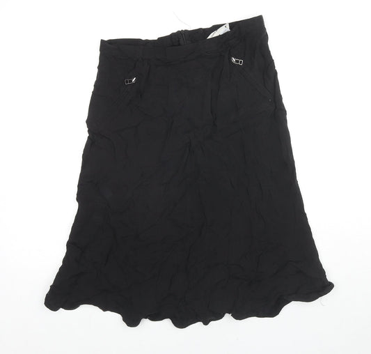 Womens UK Size 10 Zara Trumpet Rayon Skirt