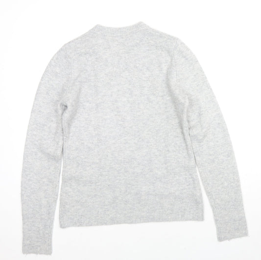 Womens UK Size 8 Warehouse Grey Pullover Jumper