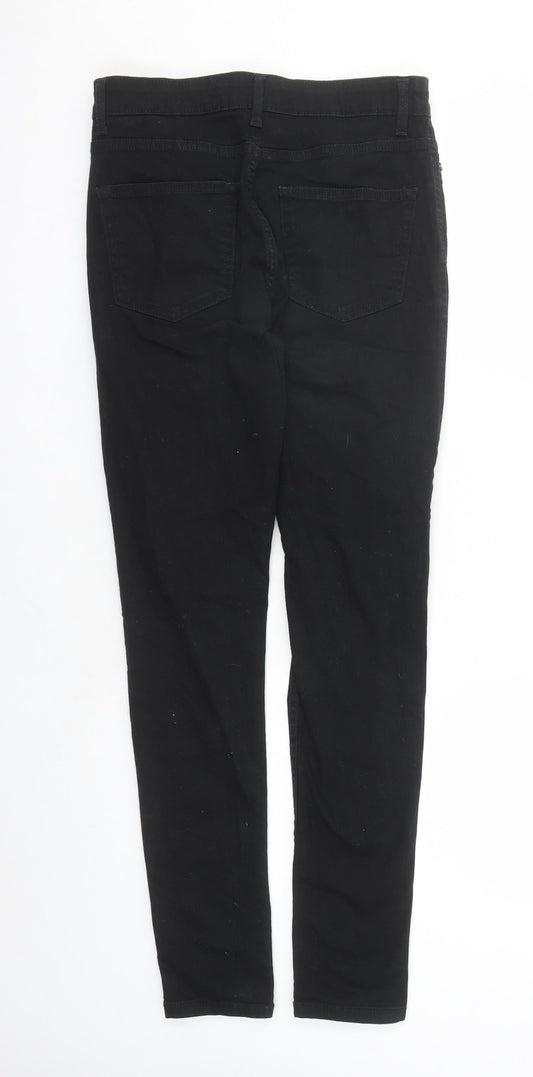 New Look Mens Black Cotton Skinny Jeans Size 30 in L31 in Regular Zip