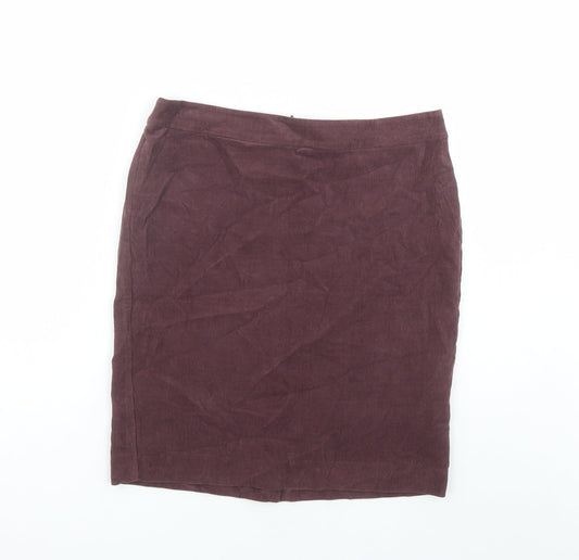 Womens UK Size 10 French Connection A-Line Corduroy Skirt