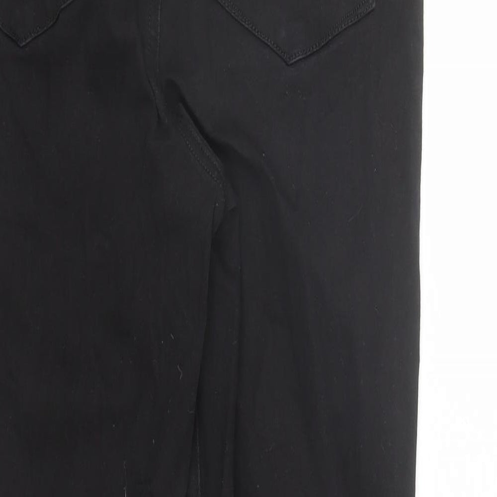 Denim & Co. Womens Black Cotton Skinny Jeans Size 8 L29 in Regular Zip