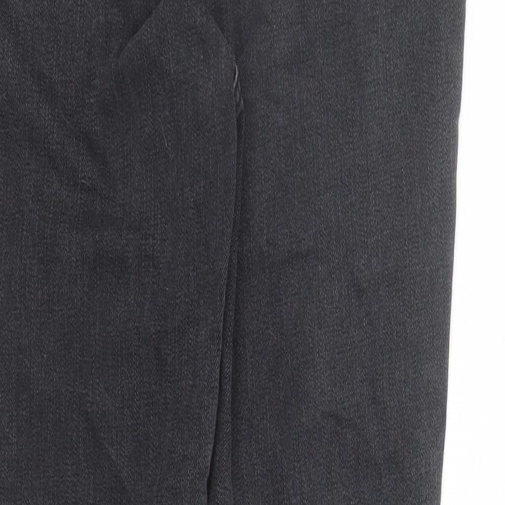 NEXT Womens Black Cotton Skinny Jeans Size 8 L29 in Regular Zip
