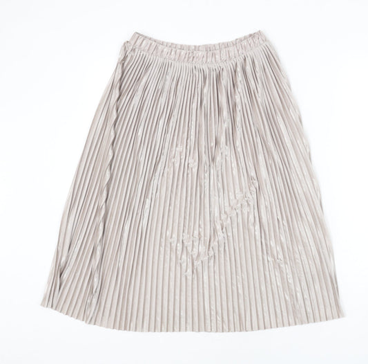 Womens UK Size S Zara Pleated Skirt