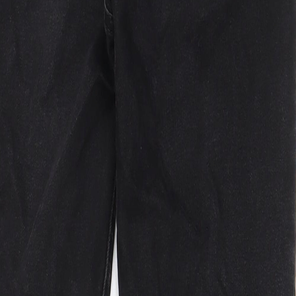 New Look Womens Black Cotton Skinny Jeans Size 8 L26 in Regular Zip - Pockets, Belt Loops