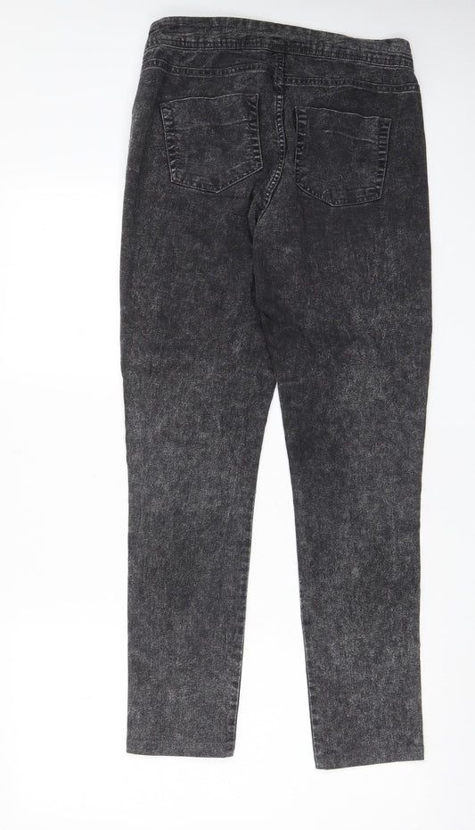 ESMARA Womens Grey Cotton Skinny Jeans Size 12 L29 in Regular Zip