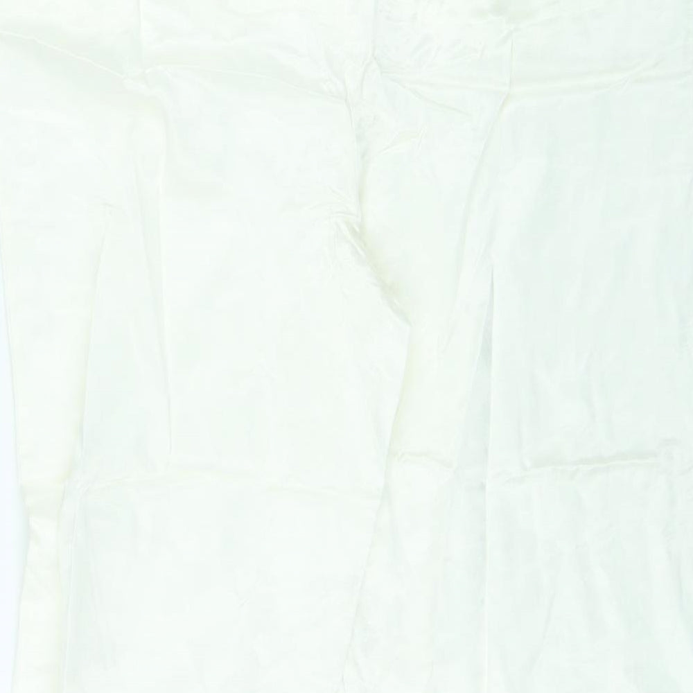 Womens UK Size 18 Marks and Spencer Regular Fit Ivory Trousers