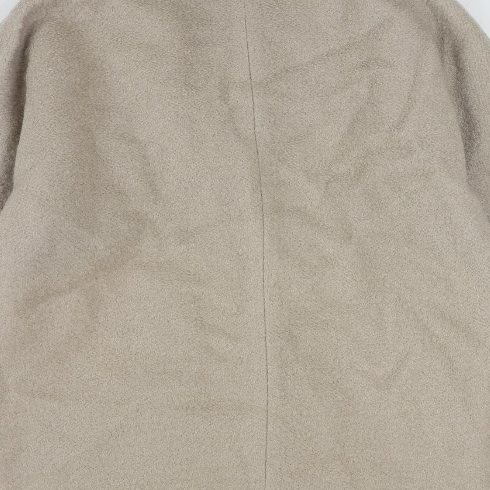 Womens UK Size 6 Topshop Beige Overcoat