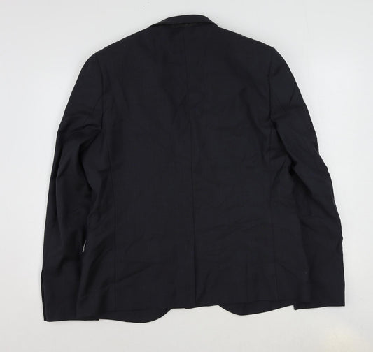 Mens UK Size 44 Topman Regular Blue Suit Jacket