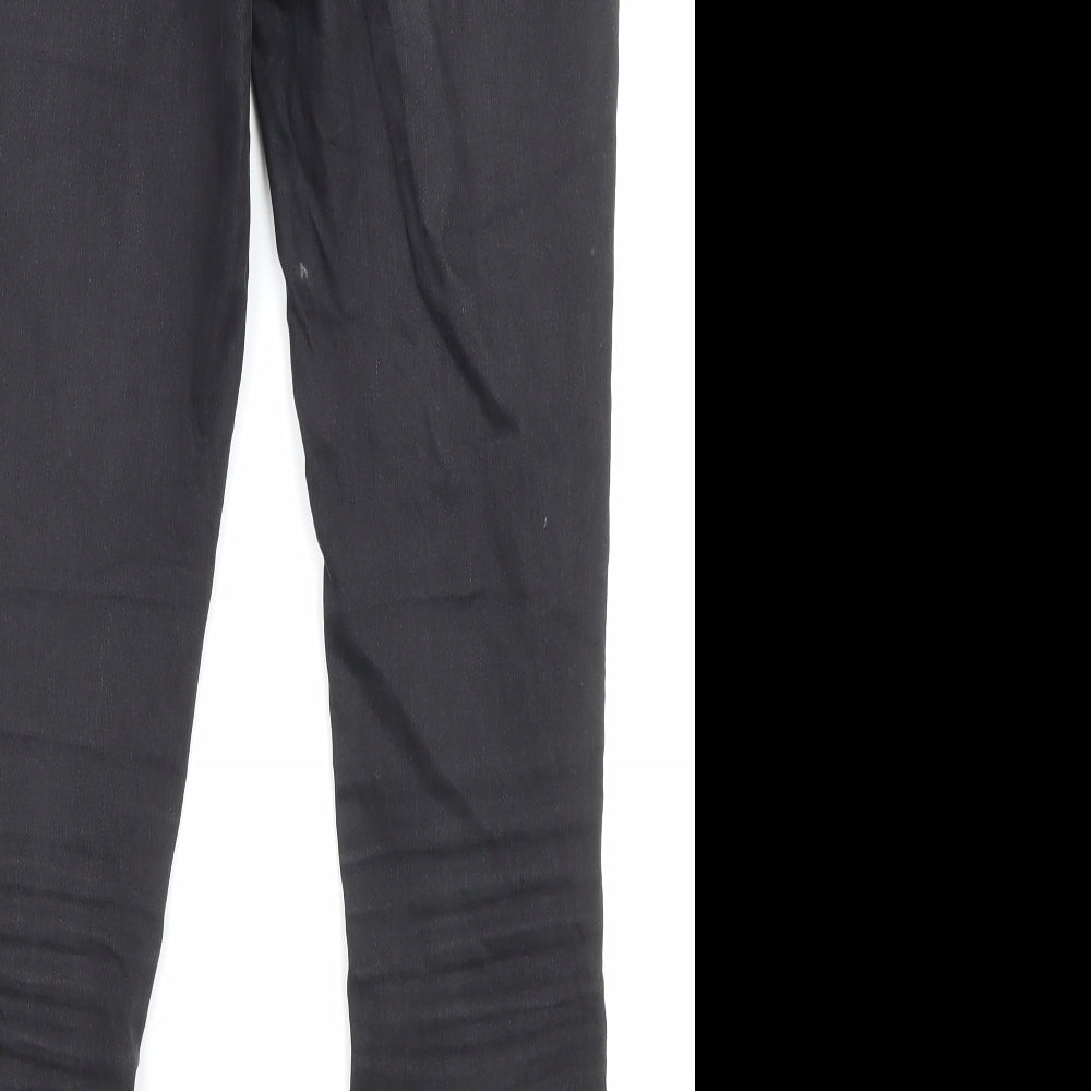 Zara Womens Black Cotton Skinny Jeans Size 10 L26 in Regular Zip - Pockets