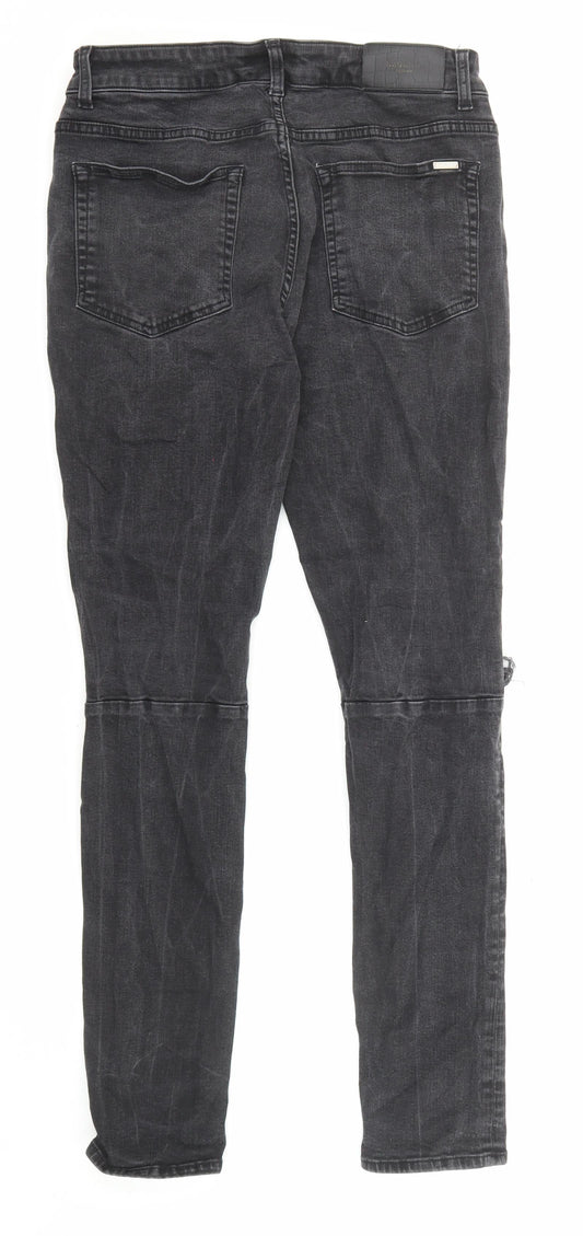 Legend Mens Black Cotton Straight Jeans Size 32 in L32 in Regular Zip - Pockets